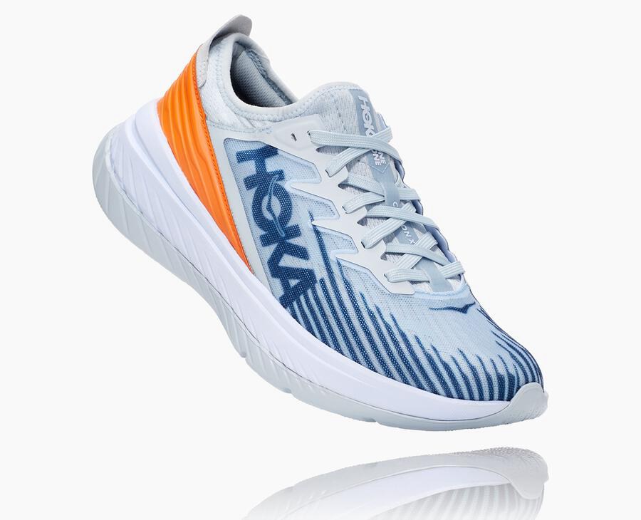 Tenis Hoka One One Hombre Blancos/Azules - Carbon X-Spe - ODNU65749